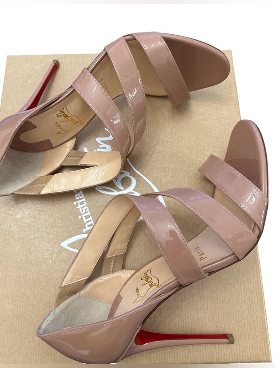 Christian Louboutin Shoes - LOUBOUTIN WORLD COPINE 100 PARENT-NUDE-SIZE 37-Excellent Condition
